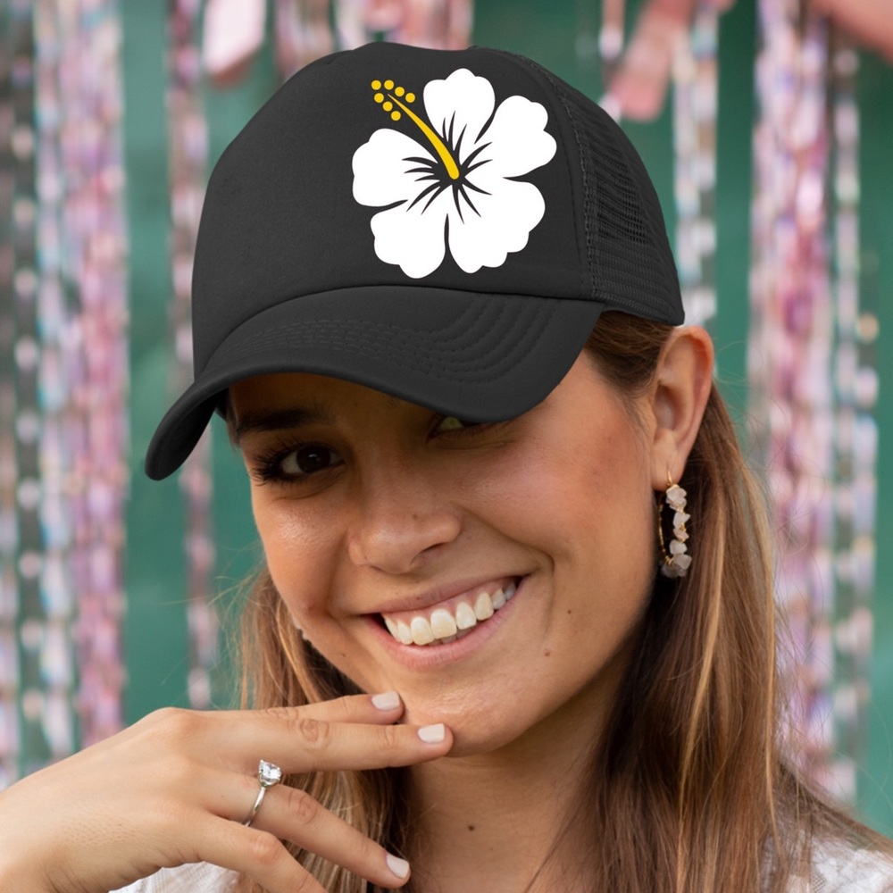 Hawaiian Hibiscus Trucker Hat 🌺